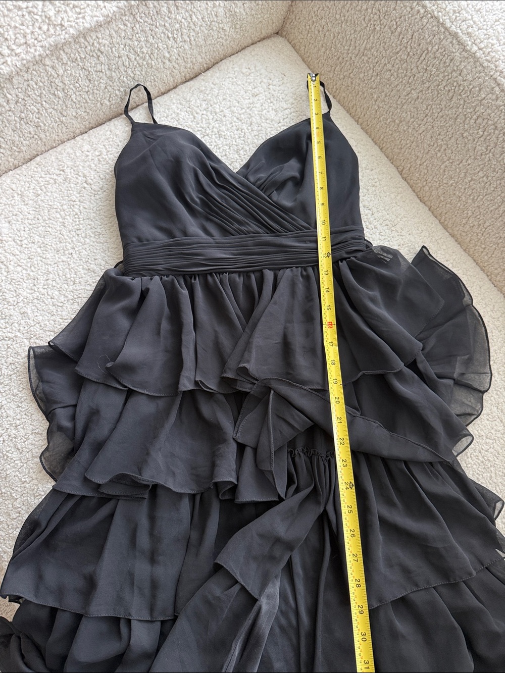 Mac Duggal Leena Sleeveless Tiered Ruffle Gown Size 6 - Picture 11 of 15